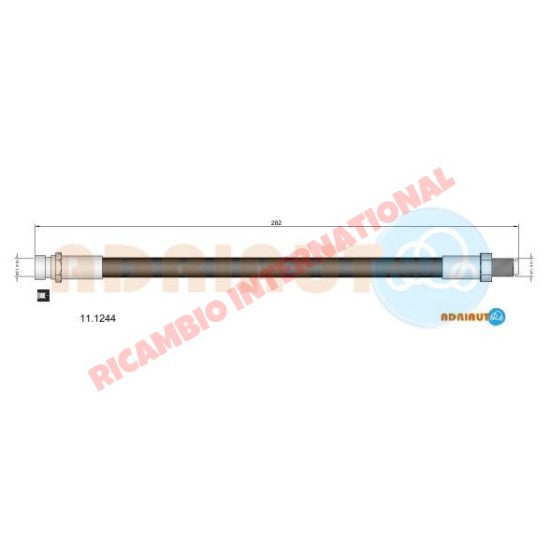 Rear Brake Hose - Fiat 1300,1500 - Brake Parts & Components
