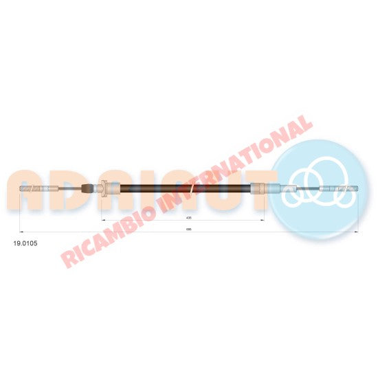 Rear Brake Hose - Fiat Campagnola - Fiat Campagnola