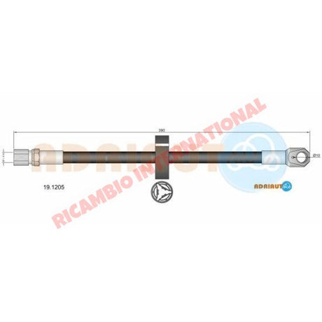 Rear Brake Hose - Lancia Beta Trevi - Brake Parts and Components