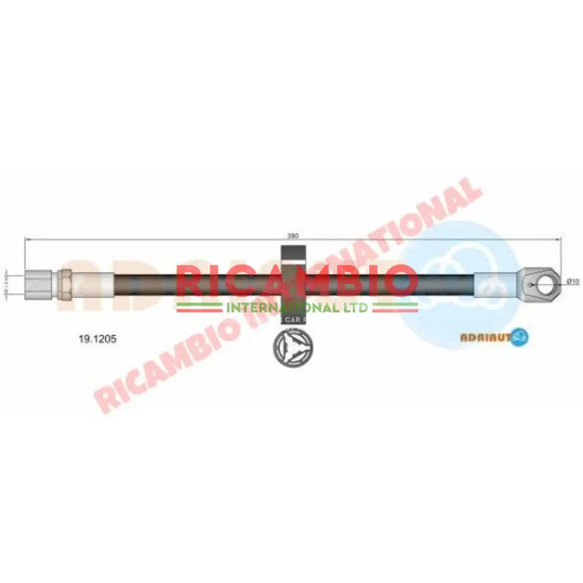 Rear Brake Hose - Lancia Beta Trevi - Brake Parts and Components