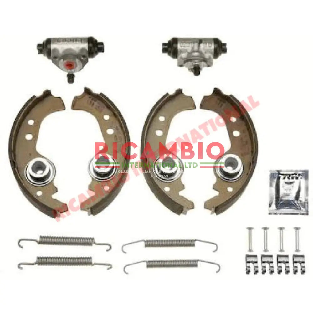 Rear Brake Kit (Shoes,Cylinders,Springs,Fittings) - Fiat Strada/Ritmo Lancia Delta A112 Abarth - Brakes