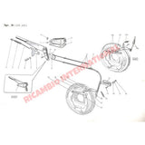 Rear Brake Lever Rubber Kit - Classic Fiat 500 - Brakes & Associated Items