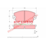 Rear Brake Pad Set - Lancia Beta,Trevi