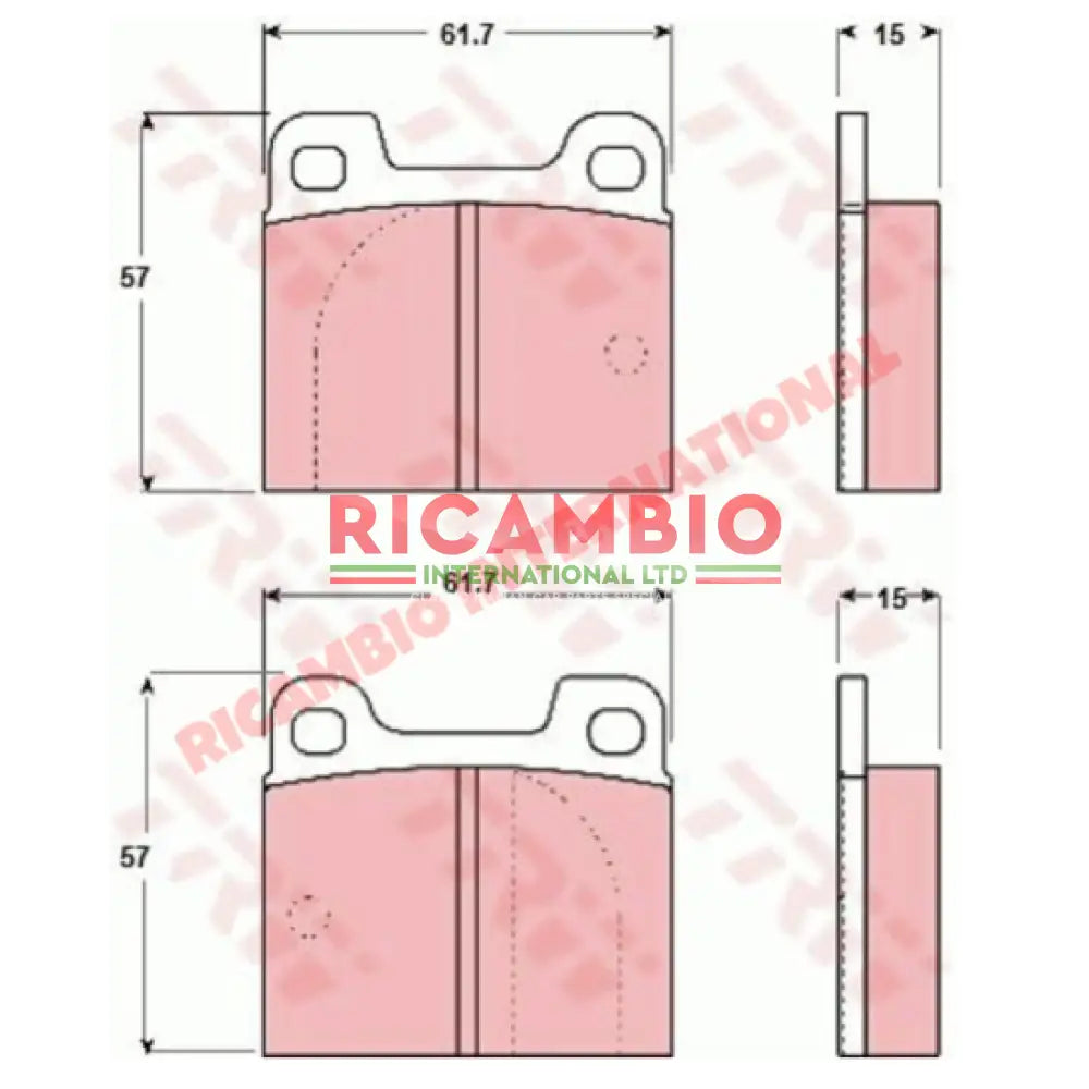 Rear Brake Pads - Lancia Stratos - Lancia Stratos