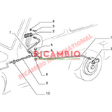 Rear Centre Brake Hose - Classic Fiat Panda - Rear Brakes and Related Parts