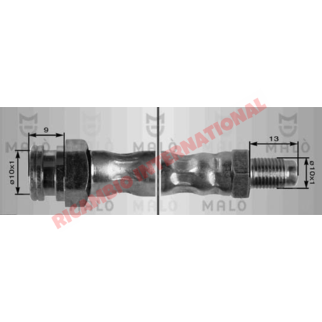 Rear Centre Brake Hose - Classic Fiat Panda - Rear Brakes and Related Parts