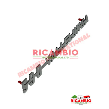 Rear Chrome ’590 Vallelunga’ Badge & Clips - Classic Fiat 500 - Giannini Parts