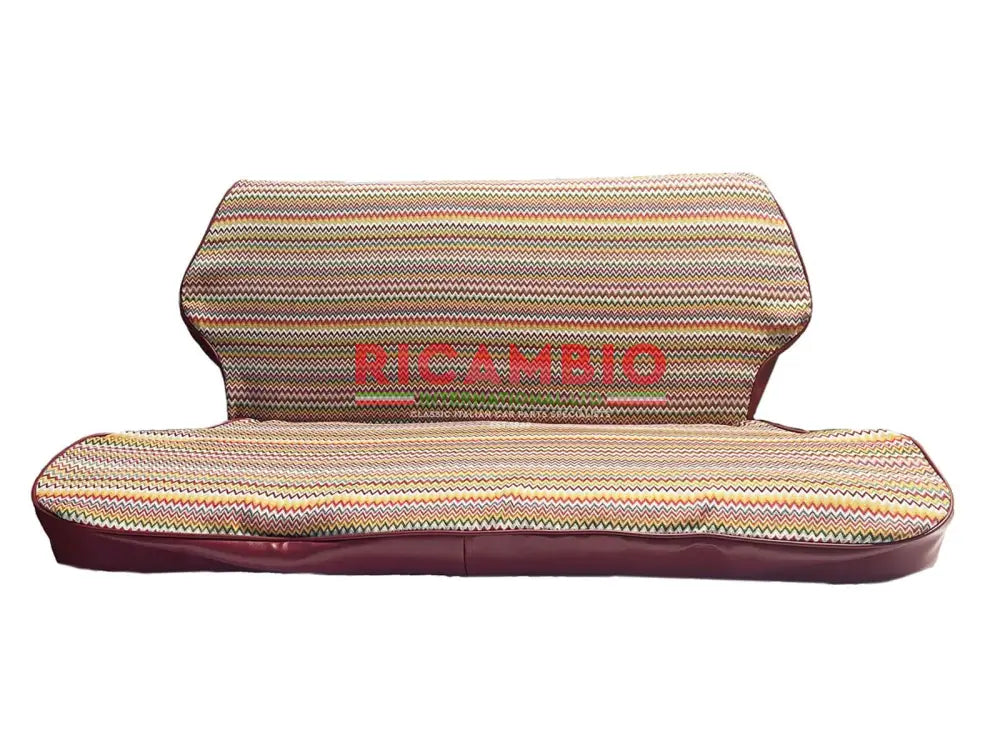 Rear Cloth Seat Cover Set - Classic Fiat 500 - Bordeaux - Classic Fiat 500 Parts & Spares