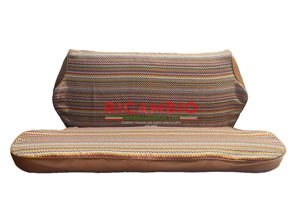 Rear Cloth Seat Cover Set - Classic Fiat 500 - Ocra - Classic Fiat 500 Parts & Spares