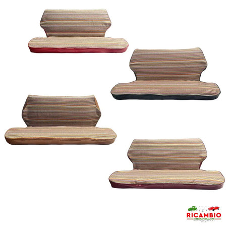 Rear Cloth Seat Cover Set - Classic Fiat 500 - Classic Fiat 500 Parts & Spares