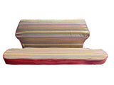 Rear Cloth Seat Cover Set - Classic Fiat 500 - Red - Classic Fiat 500 Parts & Spares