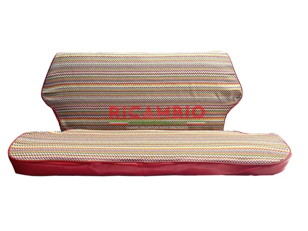 Rear Cloth Seat Cover Set - Classic Fiat 500 - Red - Classic Fiat 500 Parts & Spares