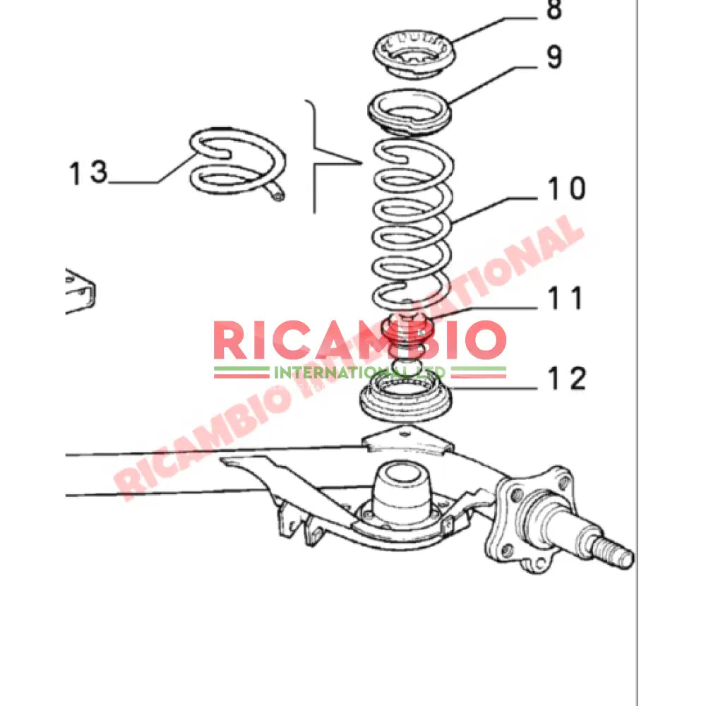 Rear Coil Spring Bottom Rubber Supporting Ring - Classic Fiat Panda - Suspension and Related Parts