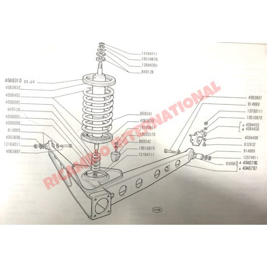 Rear Coil Spring Kit - Fiat 600 all models - Suspension
