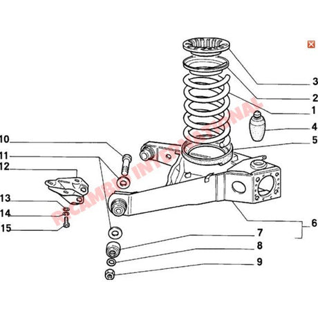Rear Coil Spring Lower Rubber Seats - Fiat 126 - Suspension