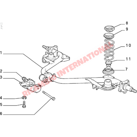 Rear Crossrail - Classic Fiat Panda - Suspension and Related Parts