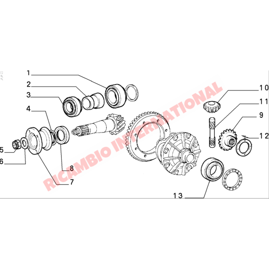 Rear Differential Oil Seal - Classic Fiat Panda - Gaskets and Seals