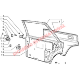 Rear Door Check Strap - Lancia Delta Integrale,Evolution - Handles - Locks and Catches