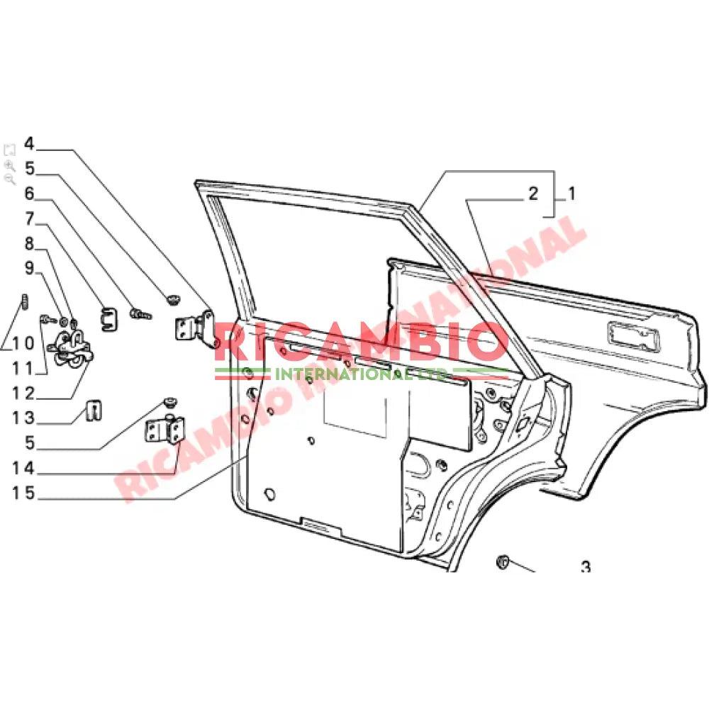 Rear Door Check Strap - Lancia Delta Integrale,Evolution - Handles - Locks and Catches