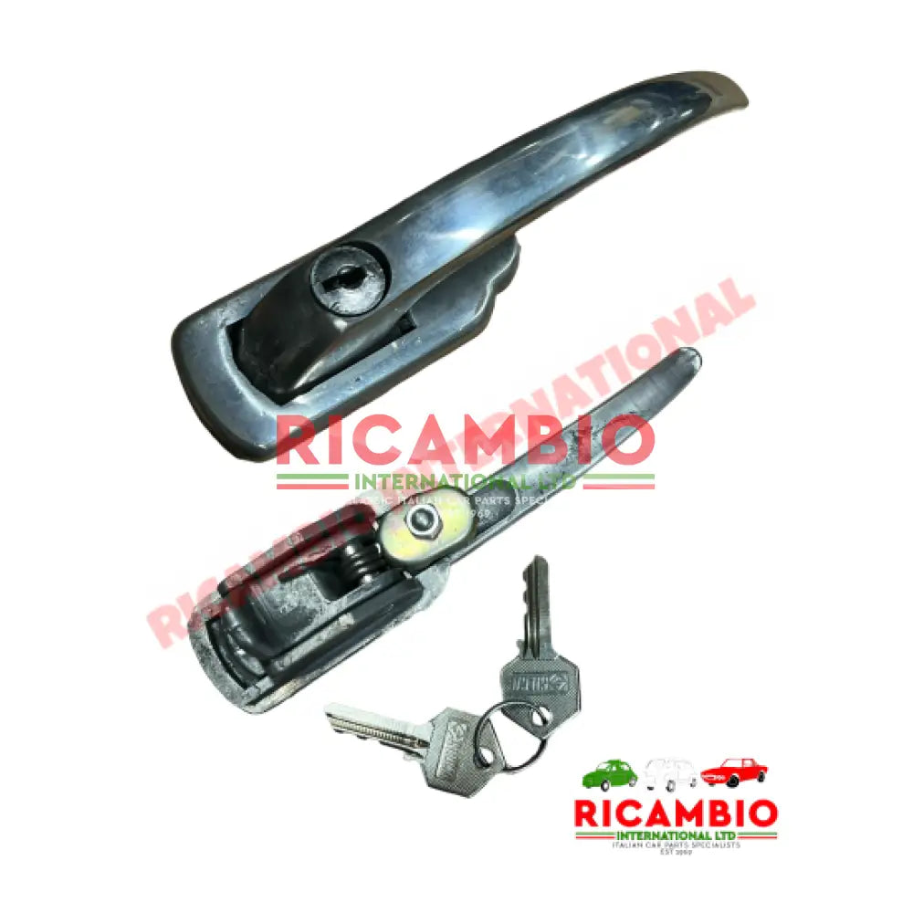 Rear Door Outer Handle Aluminium - Classic Fiat 500 - External Handles and Parts