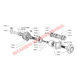 Rear Drive Shaft Flange - Classic Fiat 500 600 126 - Axles - Shafts - Joints and Couplings