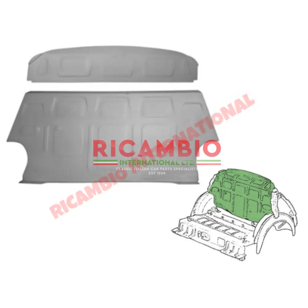 Rear Engine Bulk Head Panel Kit (2 piece) - Classic Fiat 500 - Body Panels