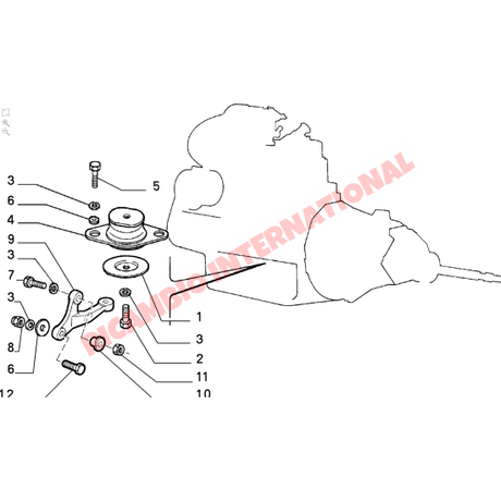 Rear Engine/Gearbox Mount - Fiat Uno - Engine Parts