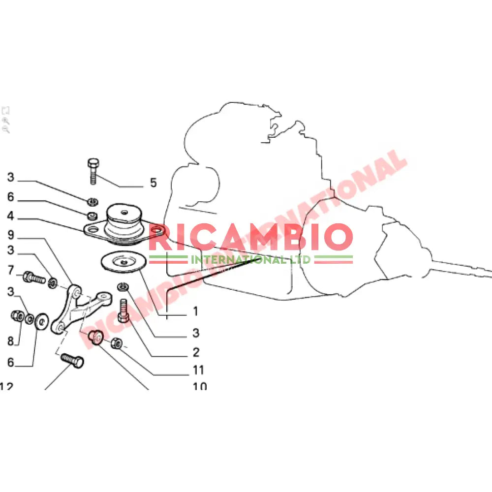 Rear Engine/Gearbox Mount - Fiat Uno - Engine Parts