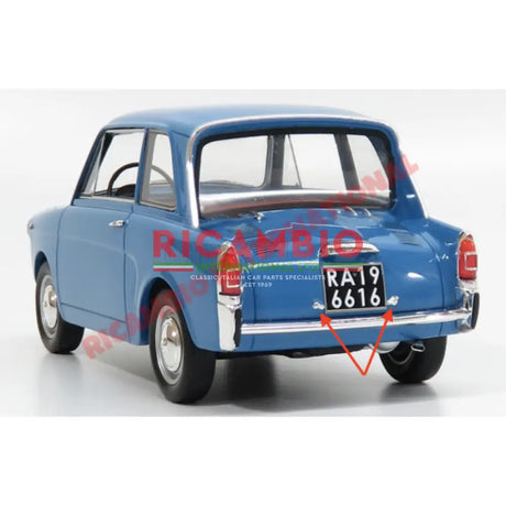 Rear Engine Lid Chrome Lock Kit - Autobianchi Bianchina Berlina - Handles - Locks and Catches