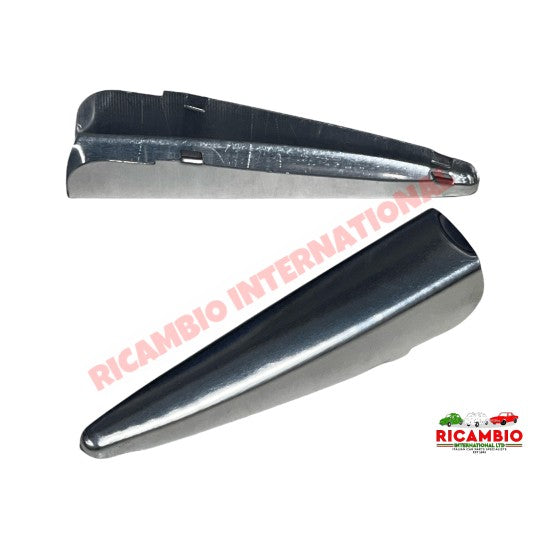 Rear Engine Lid Hinge Cover Kit - Autobianchi Bianchina Transformabile Cabrio & Berlina - Exterior Trim