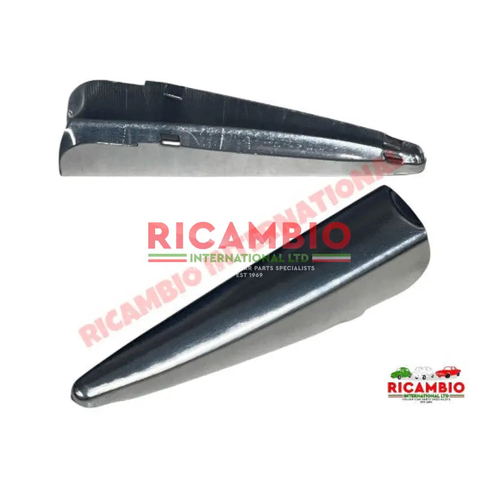 Rear Engine Lid Hinge Cover Kit - Autobianchi Bianchina Transformabile Cabrio & Berlina - Exterior Trim