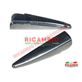 Rear Engine Lid Hinge Cover Kit - Autobianchi Bianchina Transformabile Cabrio & Berlina - Exterior Trim