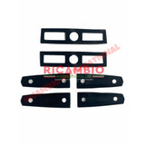Rear Engine Lid Hinge Rubber Seal Kit (6 piece) - Fiat 850 Spider - Fiat 850 Window - Seals & Trim