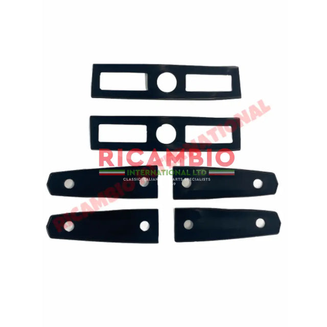 Rear Engine Lid Hinge Rubber Seal Kit (6 piece) - Fiat 850 Spider - Fiat 850 Window - Seals & Trim