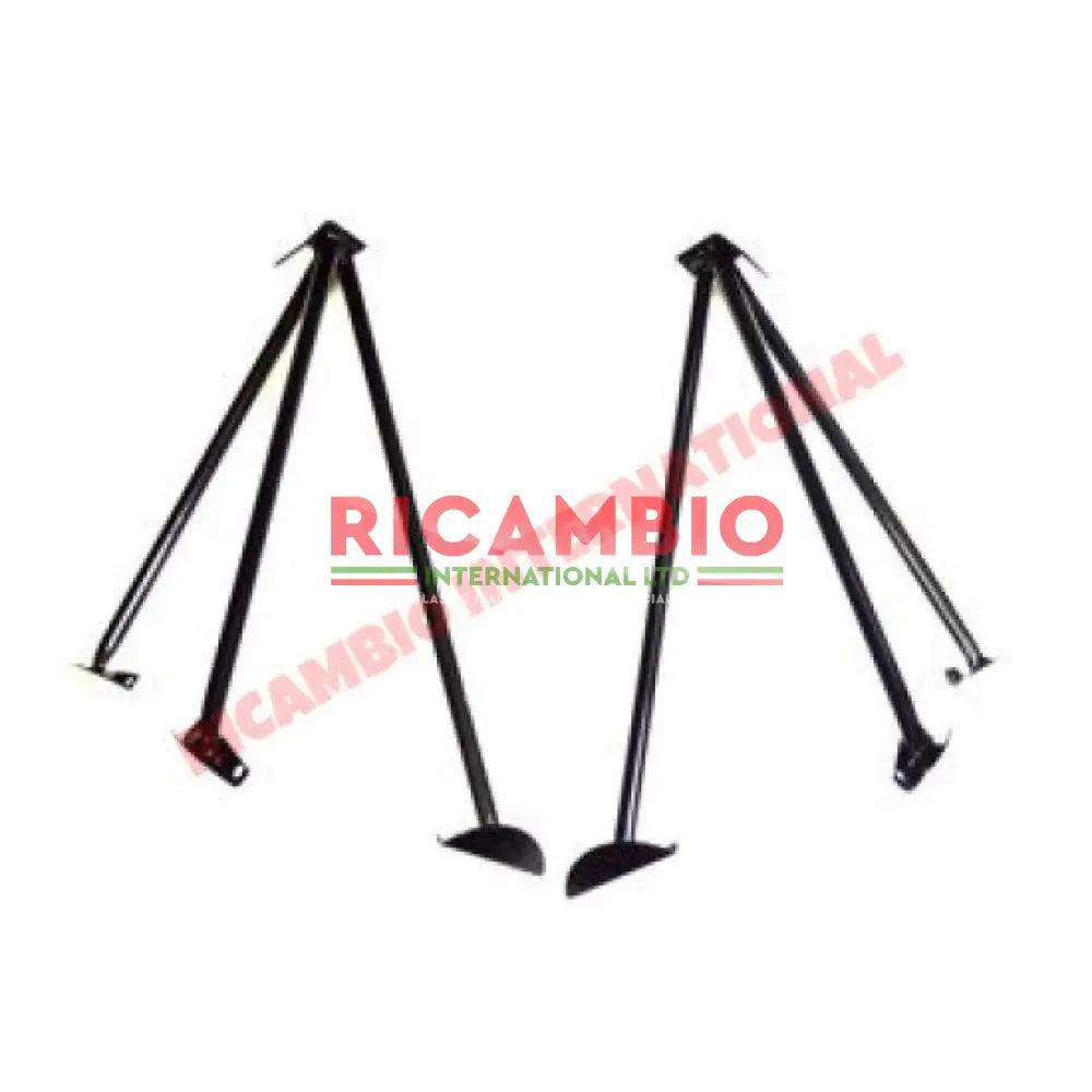 Rear Engine Lid Stay Brackets - Classic Fiat 500 - Heating and Cooling