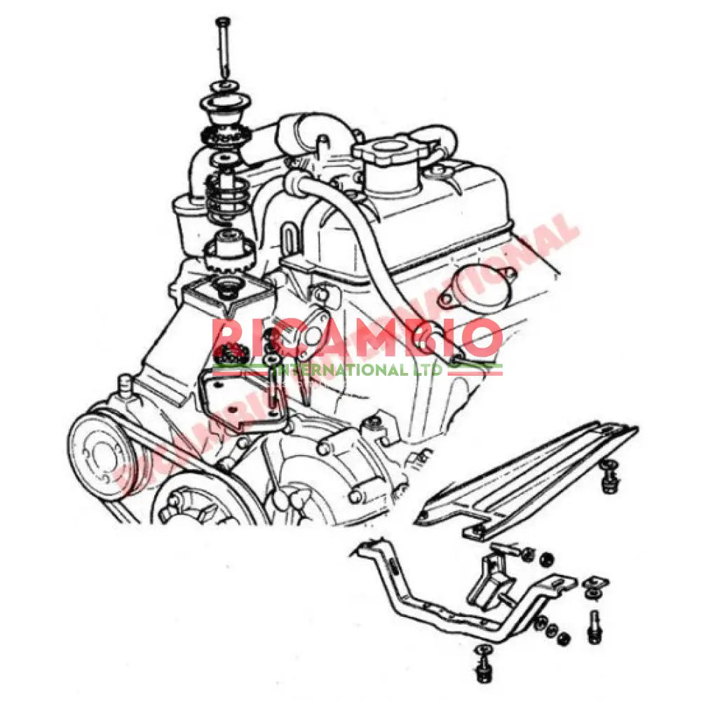 Rear Engine Mount Bolt- Classic Fiat 500 126 - Engine & Mountings