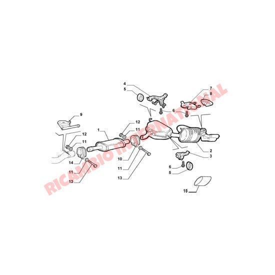 Rear Exhaust - Fiat Barchetta - Exhaust