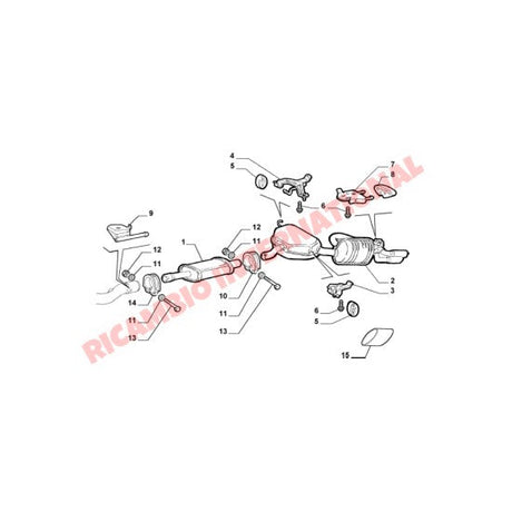 Rear Exhaust - Fiat Barchetta - Exhaust