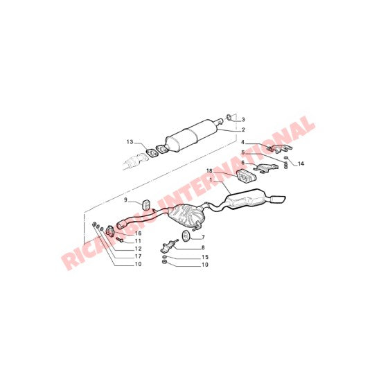 Rear Exhaust - Fiat Coupe - Exhaust