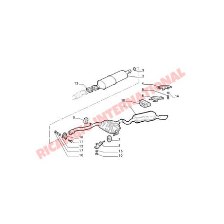 Rear Exhaust - Fiat Coupe - Exhaust
