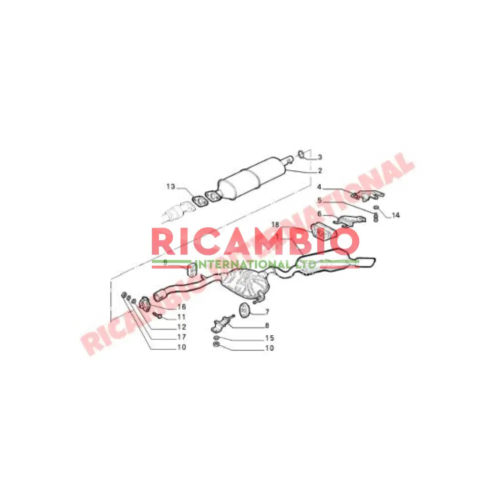 Rear Exhaust - Fiat Coupe - Exhaust