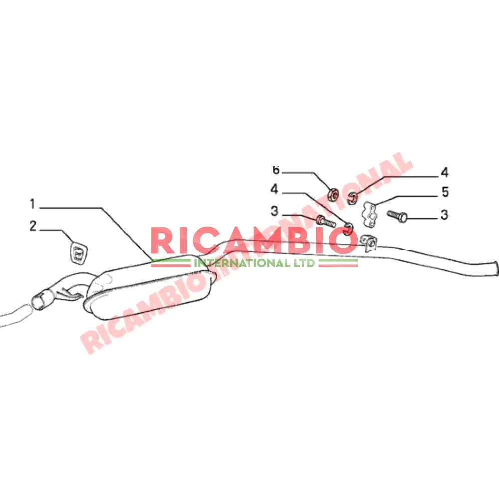 Rear Exhaust Silencer - Classic Fiat Panda - Exhaust