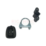 Rear Exhaust Silencer - Classic Fiat Panda - ADD MOUNTS & CLAMP - Exhaust
