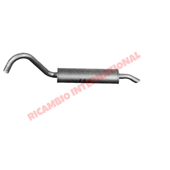 Rear Exhaust Silencer - Fiat 124 Spider - Exhaust