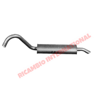 Rear Exhaust Silencer - Fiat 124 Spider - Exhaust