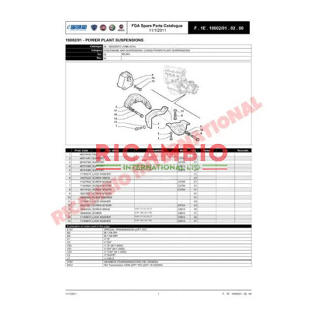 Rear Gearbox Mount/Mounting - Fiat Seicento - Engine Parts