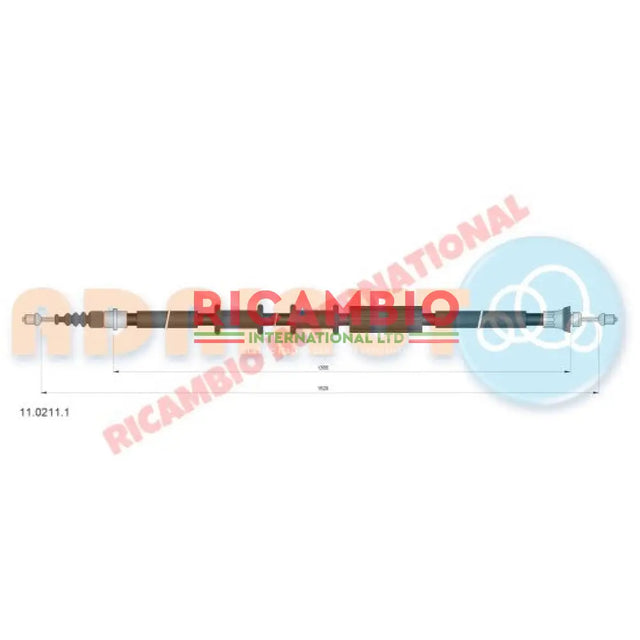 Rear Handbrake Cable - Fiat Barchetta - Brake Parts and Components