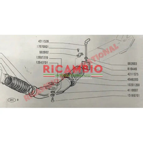 Rear Heater Control Knob - Classic Fiat 500,126 - Heating and Cooling