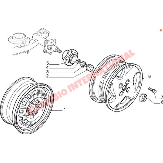 Rear Hub Assembly - Fiat Uno Turbo Strada/Ritmo Abarth - Steering - Shaft & Suspension