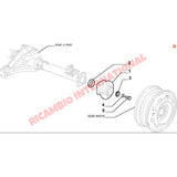 Rear Hub & Bearing Complete - Classic Fiat Panda - Suspension and Related Parts